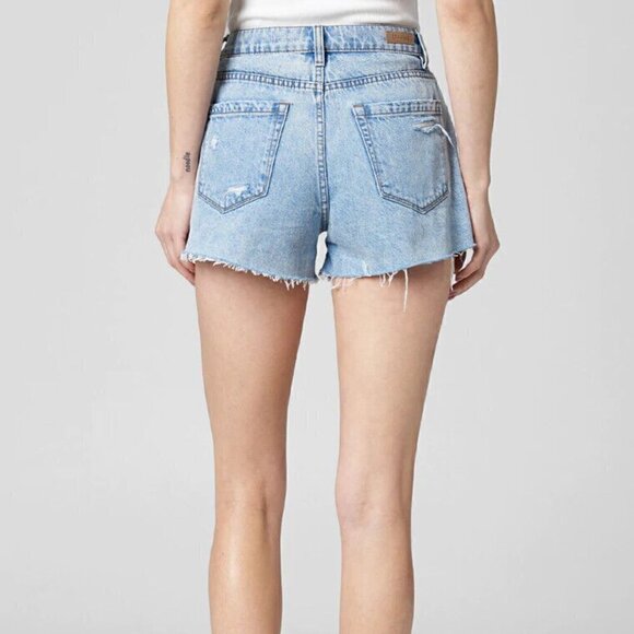 BlankNYC Barrow Distressed Cutoff Jean Shorts Acid Trip Vintage High Rise - Picture 3 of 8